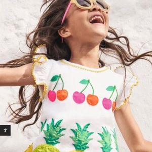 Big Appliqué Woven Dress